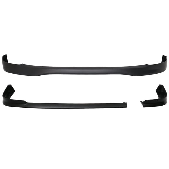 Ikon Motorsports Compatible with 01-03 Honda Civic EM2 2DR TR Style Front   NEW TR Style Rear Bumper Lip