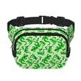 thumbnail image 1 of Balery Green Lizard Mochila Cinturón para Mujeres y Hombres, Bolsa de Cintura Impermeable de Doble Capa con Correa, 1 of 9