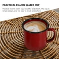 thumbnail image 6 of 4 Pcs Retro Drinking Cup Tea Cup Water Glasses Enamel Mugs Coffe Cups Camp Drinking Cup Enamel Drinking Mug Travel, 6 of 6