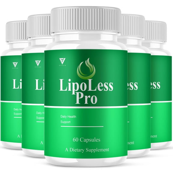 (5 Pack) Lipoless Pro Capsules, Lipoless Advanced Health Formula All Natural Health Support Supplement (300 Capsules)
