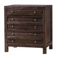 thumbnail image 4 of Modus Townsend 3 Drawer Solid Wood Nightstand in Java Espresso, 4 of 4