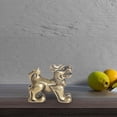 thumbnail image 4 of Estatua Creativa de Kylin de Latón en Miniatura Feng Shui Qilin Estatuilla de Cobre Escultura de Animal Realista para Dormitorio Colección de Decoraci Estilo B Fernando Estatua de latón Kylin, 4 of 5