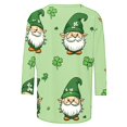 thumbnail image 3 of Women St. Patrick's Day Sweatshirts Shamrock Clover Print Shirts Casual Irish Gift Long Sleeve Loose Fit Tops, 3 of 5