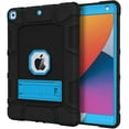 thumbnail image 1 of Case for iPad 2 3 4, Slim Heavy Duty Shockproof Rugged Protective Case ,Black+Blue, 1 of 4