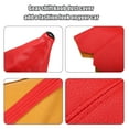 thumbnail image 4 of Unique Bargains Gear Lever Dust Cover Shift Boot Cover Dust Proof Universal for Vehicle Auto Car Matte PVC Red, 4 of 6