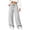 Gray, variant on Womens Casual Wide Leg Sweatpants Drawstring Waist Big Patch Pockets Solid Loose Sport Trousers for Daily Going Out Wear