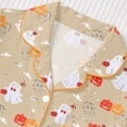 thumbnail image 5 of Gyexs Halloween Pajamas Sleepwear for Women Printed Collar Short Sleeve Shorts Pajama Set Pjs Womens Pajamas #A06 Khaki, Size S, 5 of 9