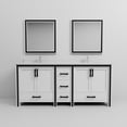 thumbnail image 5 of Ziva 80 in W White Double Bath Vanity, White Quartz Top, Faucet Set and 30 in Mirrors, 5 of 8