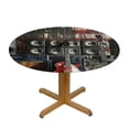 thumbnail image 3 of Orinice Music Instruments Round Table Cover Stain Resistant Washable Indoor Outdoor Tablecloth Kitchen Dining Wedding Parties 100% Polyester Fiber 46-50, 3 of 8
