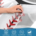 thumbnail image 4 of Black Baseball Curtain Valance for Kitchen Windows/Bathroom/Living Room/Bedroom Blackout, Rod Pocket Valance Small Window Treatment, 54" W x 18" L Home Decor, 4 of 6