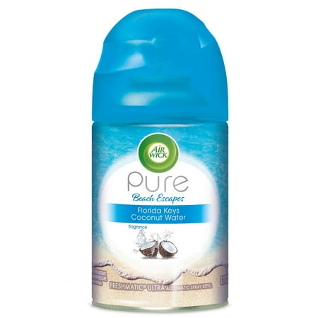 Air Wick Pure Freshmatic Refill Automatic Spray, Florida Keys Coconut Water, 6.17oz, Air Freshener