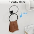thumbnail image 4 of Matte Black Bathroom Accessories Set,  4 Pieces Bathroom Hardware Set, 24 inch Towel Bar, Towel Racks for Bathroom, Robe Towel Hooks, Toilet Paper Holder Wall Mounted, 4 of 7
