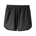 thumbnail image 2 of Pantalones cortos de entrenamiento para hombres Correr pantalones cortos cómodos livianos rápidos secos secos con bolsillos con cremallera para la S, 2 of 8
