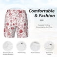 thumbnail image 6 of Picia Flower Leaves pattern Mens Swim Trunks with Compression Liner Stretch Beach Shorts Quick Dry with Zipper Pockets No-Chafing Board Shorts-3X-Large, 6 of 9