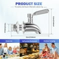 thumbnail image 2 of AEVXKHI 2PCS Stainless Steel Spigot for Beverage Dispenser, Sturdy Beverage Dispenser Spigot, Water Dispenser Replacement Part for Sun Tea Jar Party Camping, 2 of 10