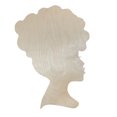 thumbnail image 1 of Moyic Cabeza Diy para el día de la madre, plantilla de de silueta de para manualidades, persona negra, decoración de madera, Kits de decoración para fiestas 3 Moyic HA004411-03, 1 of 1