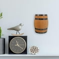 thumbnail image 5 of Milisten Rustic Decorative Wood Barrel Half Barrel Wall Photo Prop Bar Decor 1Set 10.6x8.7x3.5in, 5 of 8