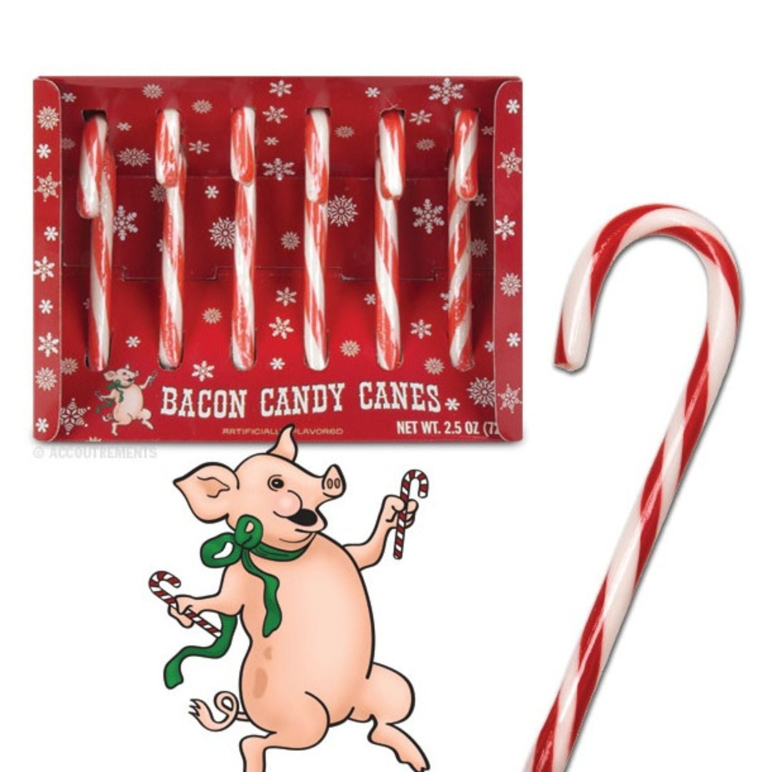 Archie McPhee Bacon Candy Canes, 3.8 Ounce, 6 Pack - Walmart.com