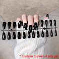 thumbnail image 1 of Ongles Faux Ronds Courts Argentés Pailletés Givrés Blancs Portables Couverture Complète Ongles Faux Finis à Presser avec Colle, 1 of 7