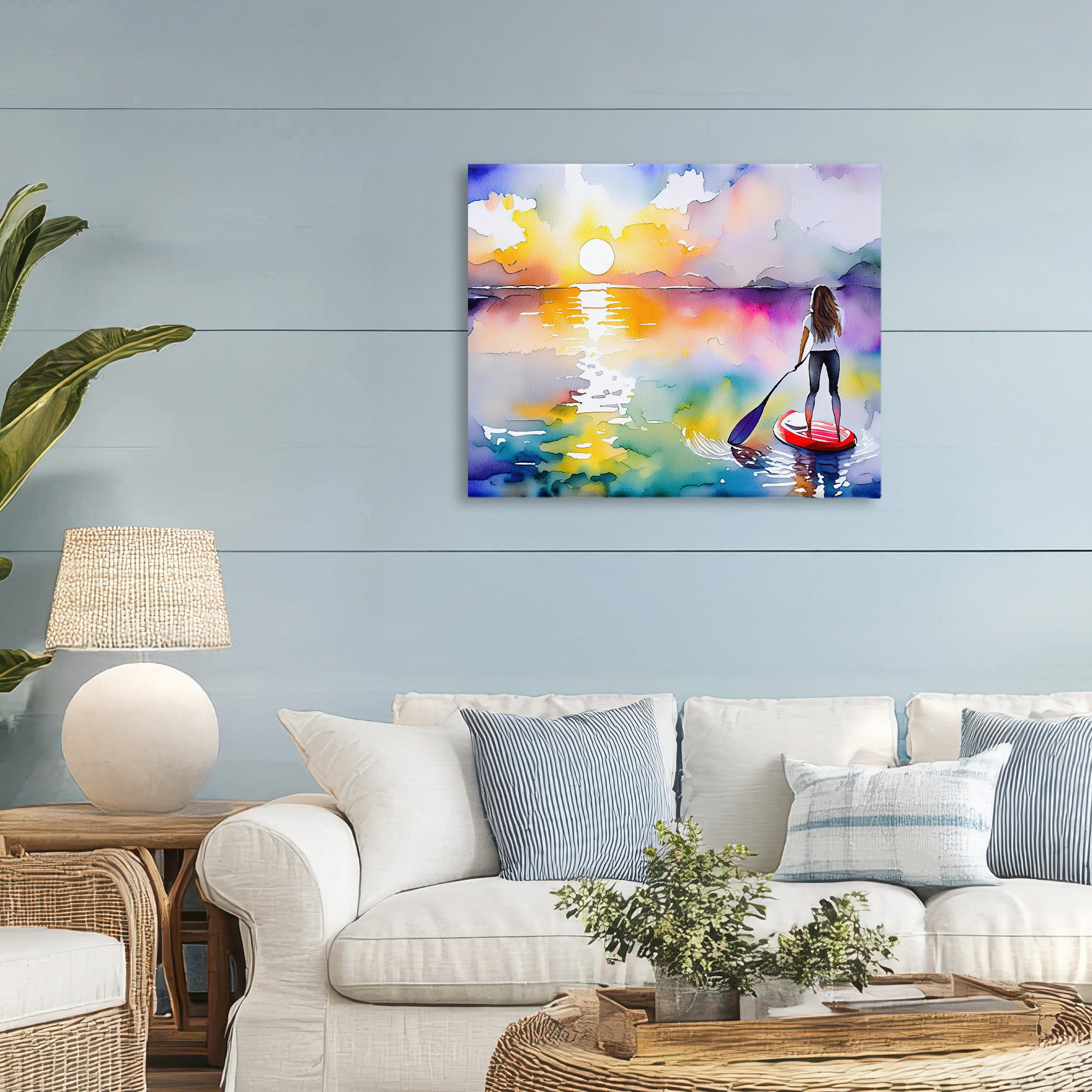 Stupell Industries Sunset Paddle Drift Canvas Wall Art, design by Shelly Craig