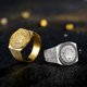 thumbnail image 5 of Anillos para hombres Hip Hop Plata Oro Rey Corona Corazón roto Anillo de dedo MFZFUKR 221884-2, 5 of 8