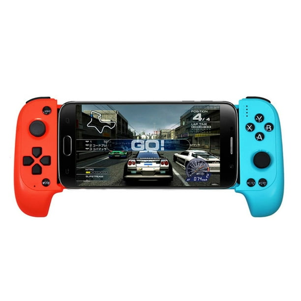 Waterfront Alleviation conjunction Wireless Bluetooth Game Controller Telescopic Gamepad Joystick for Samsung  Xiaomi Huawei Android Phone PC Red blue - Walmart.com