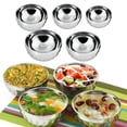 thumbnail image 4 of Cuenco de servicio de pisos con aislamiento térmico de acero inoxidable de 1 pieza sin BPA para postre de cereal de arroz 11.5CM Macarena Cuenco de acero inoxidable, 4 of 8