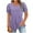 Purple, variant on Womens Tops Plus Size Women's Casual Solid Round Neck Pullover Short Sleeved Top