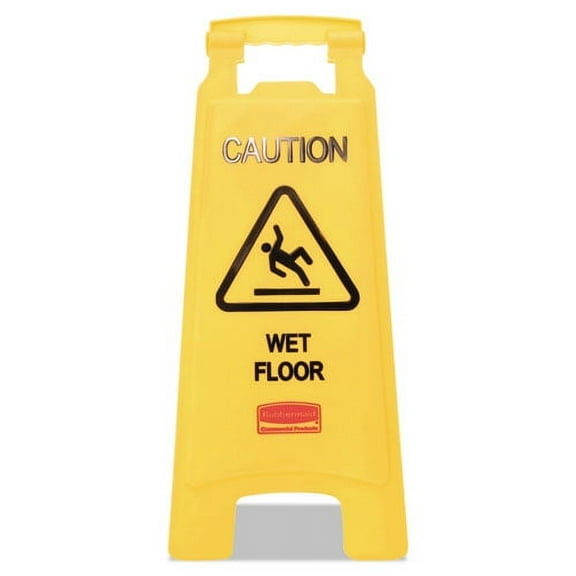 Caution Wet Floor Sign, 11 X 12 X 25, Bright Yellow | Bundle of 5 Each