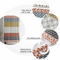 thumbnail image 6 of Shower Curtain Brown Red Bohemian Bathroom Curtains with Hooks, Waterproof Fabric Tribal Geometric Stripes Bath Shower Curtains Set for Bathroom Bathtubs Decor 36x72 Inch, 6 of 8
