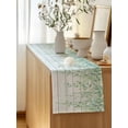 thumbnail image 5 of Table Runner 72 Inches Long for Kitchen Dining, Eucalyptus Leaves Dresser Scarf Farmhouse, Dining Table Decorations for Wedding/Parties, Sage Green Summer Botanical Weeping Wooden 14 x 72 In, 5 of 8