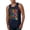 Navy, variant on Colorful Cat Portrait | Cat Lover Owner | Dean Russo Art Animal Lover Mens Sleeveless Top, Royal, S