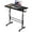 Black, variant on Small Standing Desk Adjustable Height, Mobile Stand Up Desk with Wheels, Portable Walking Pad Table Stand, Rolling Laptop Cart for Standing or Sitting, Black