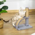 thumbnail image 2 of PawHut Cat Tree with Jute Scratching Post, 17" Small Cat Tower, Grey, 2 of 10