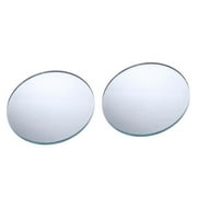 Darice Silver Glass Round Mirrors, 3 Inches, 2 Pieces