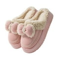 thumbnail image 4 of KANG Cozy Slippers For Winter Shoes With Bow And Design Warm Fleece Lined Indoor Outdoor Comfort, 4 of 4