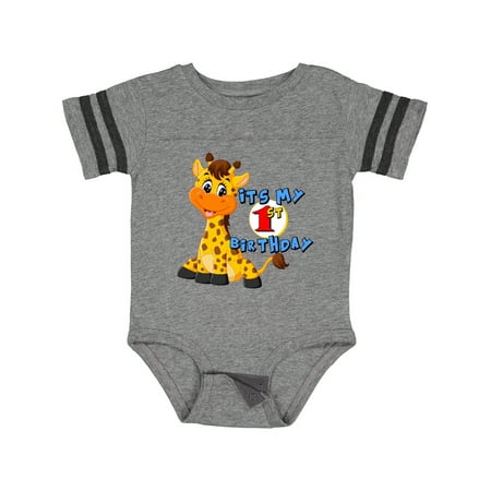 

Inktastic 1st Birthday Giraffe Gift Baby Boy or Baby Girl Bodysuit