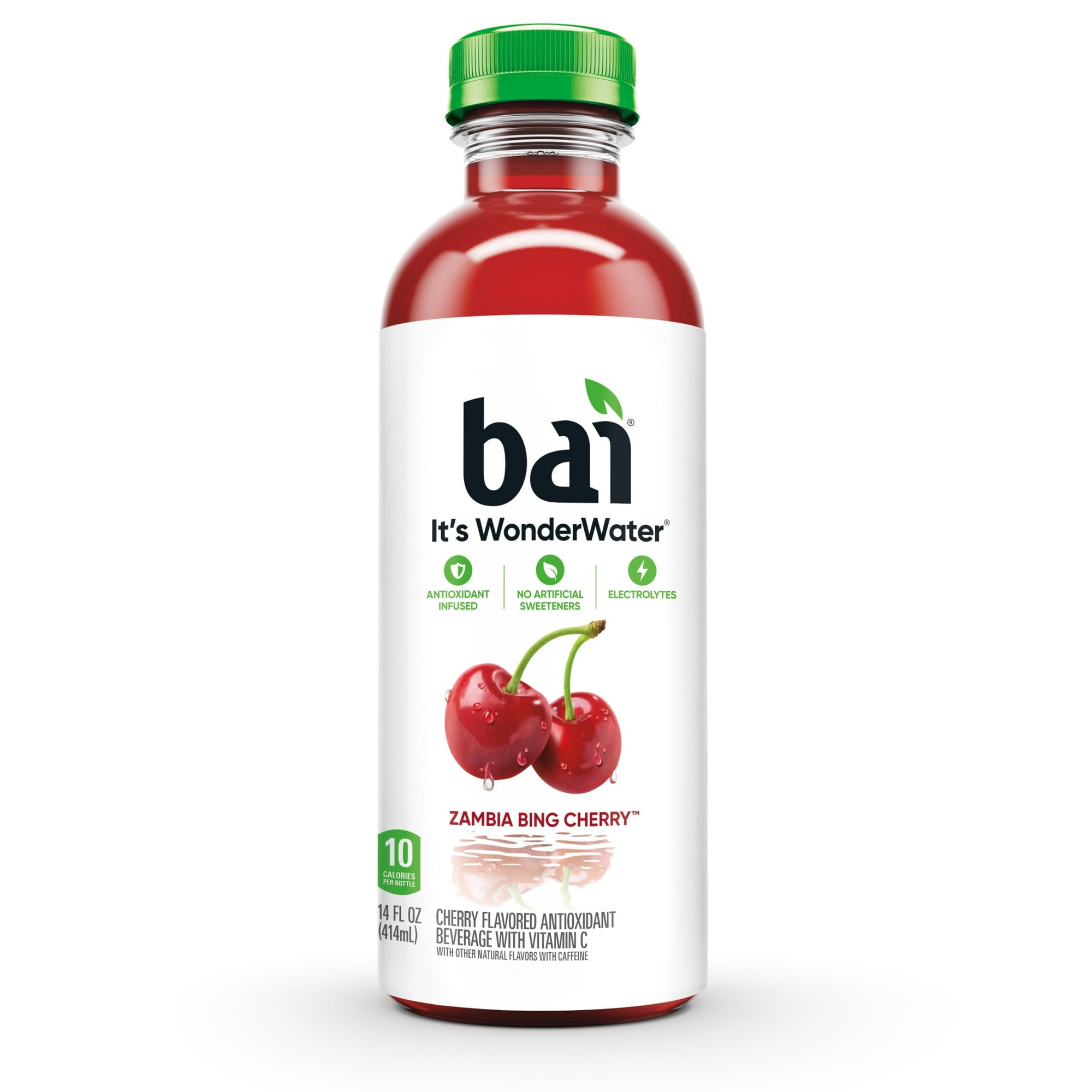Bai Zambia Bing Cherry Antioxidant Infused Water Beverage 6 Pack 14 fl oz