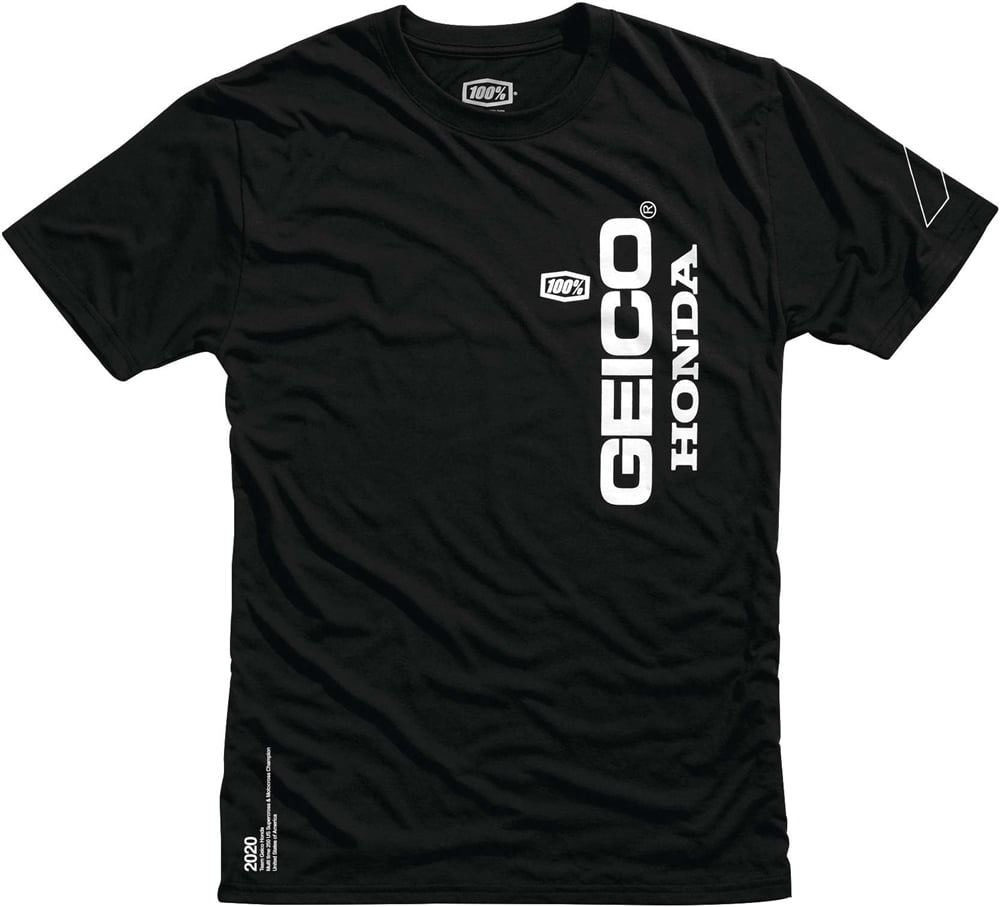 100% GEICO Honda Heretric Tech Tee - Black - Walmart.com