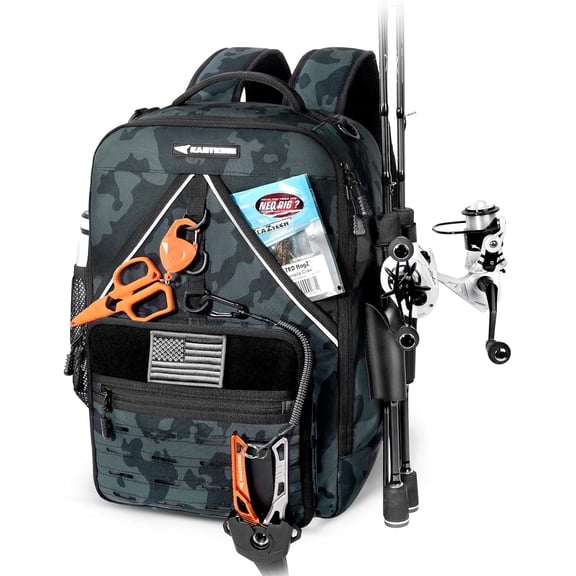 KastKing Fishing Tackle Backpack,Water-Resistant Fishing Bag Fishing Gear and Equipment -KarryAll