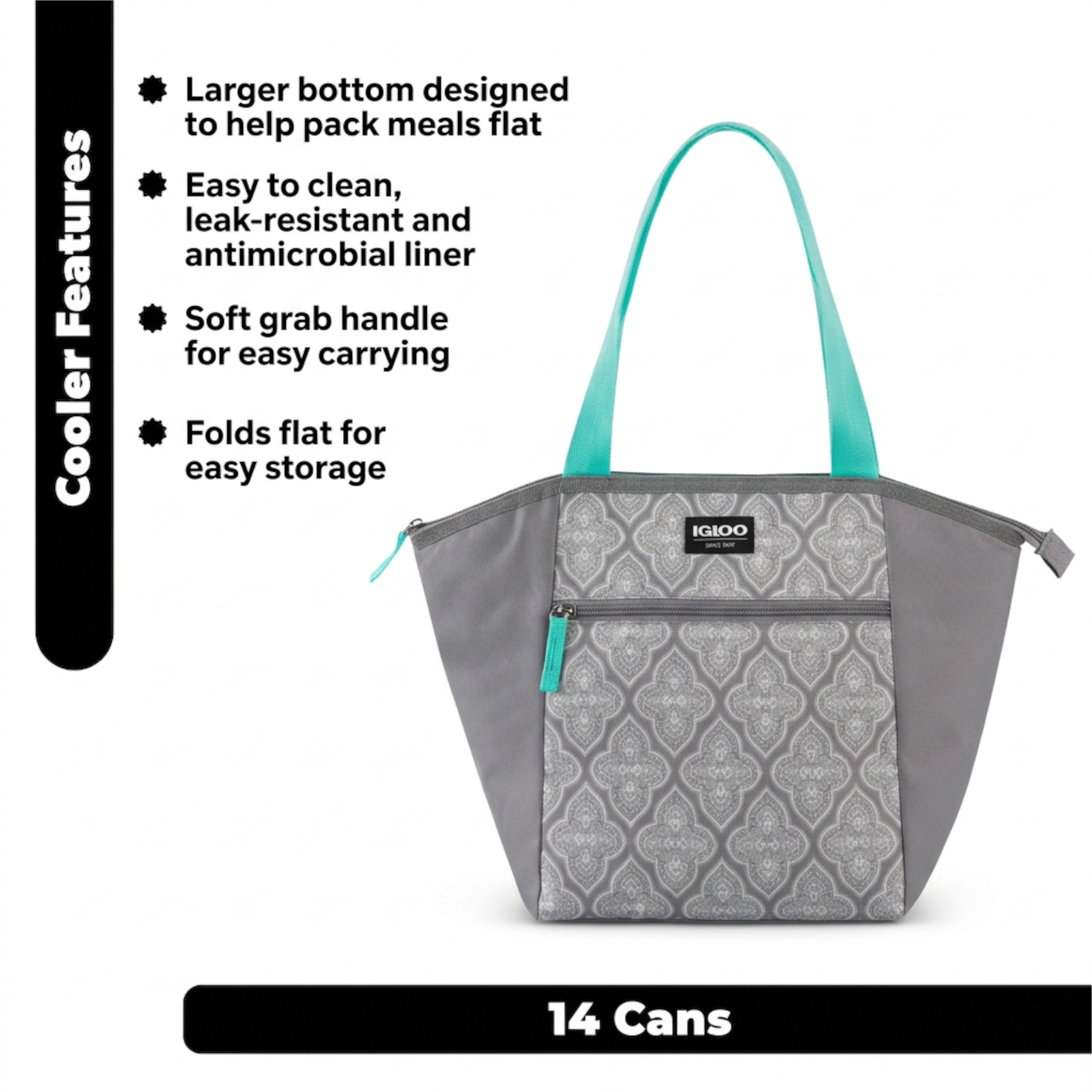 Igloo Essential Tote Lunch Bag, 14-Can Cooler photo 2