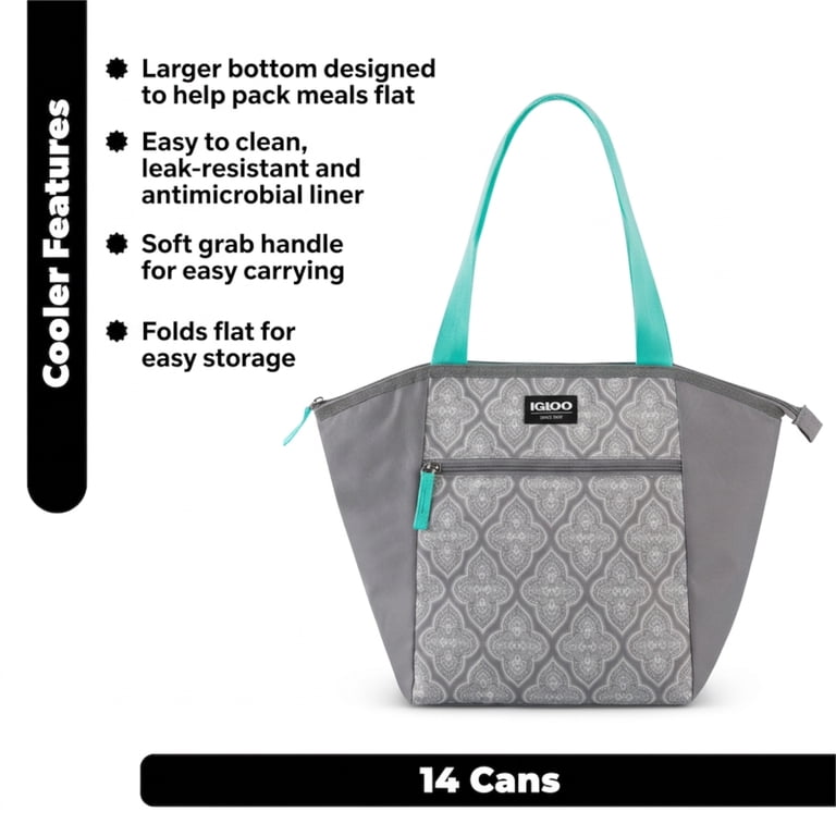 Insulated Tote Lunch Cooler Bag, 14-Can Capacity photo 3