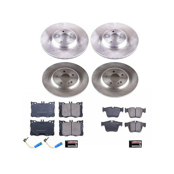 Front and Rear Brake Pad and Rotor Kit - Compatible with 2016 - 2022 Mercedes-Benz GLC300 2017 2018 2019 2020 2021