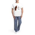 thumbnail image 5 of CafePress - Id Rather Be Riding! Horse Men's Light Pajamas - Men's Light Loose Fit Cotton Pajama Set, 5 of 7