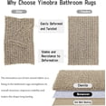 thumbnail image 6 of Luxury Bathroom Rug Mat 24x17, Extra Soft & Absorbent Bath Rugs, Non-Slip Plush Shaggy Bath Carpet, Machine Wash Dry, Bath Mats for Bathroom Floor, Tub and Shower, Camel, 6 of 6