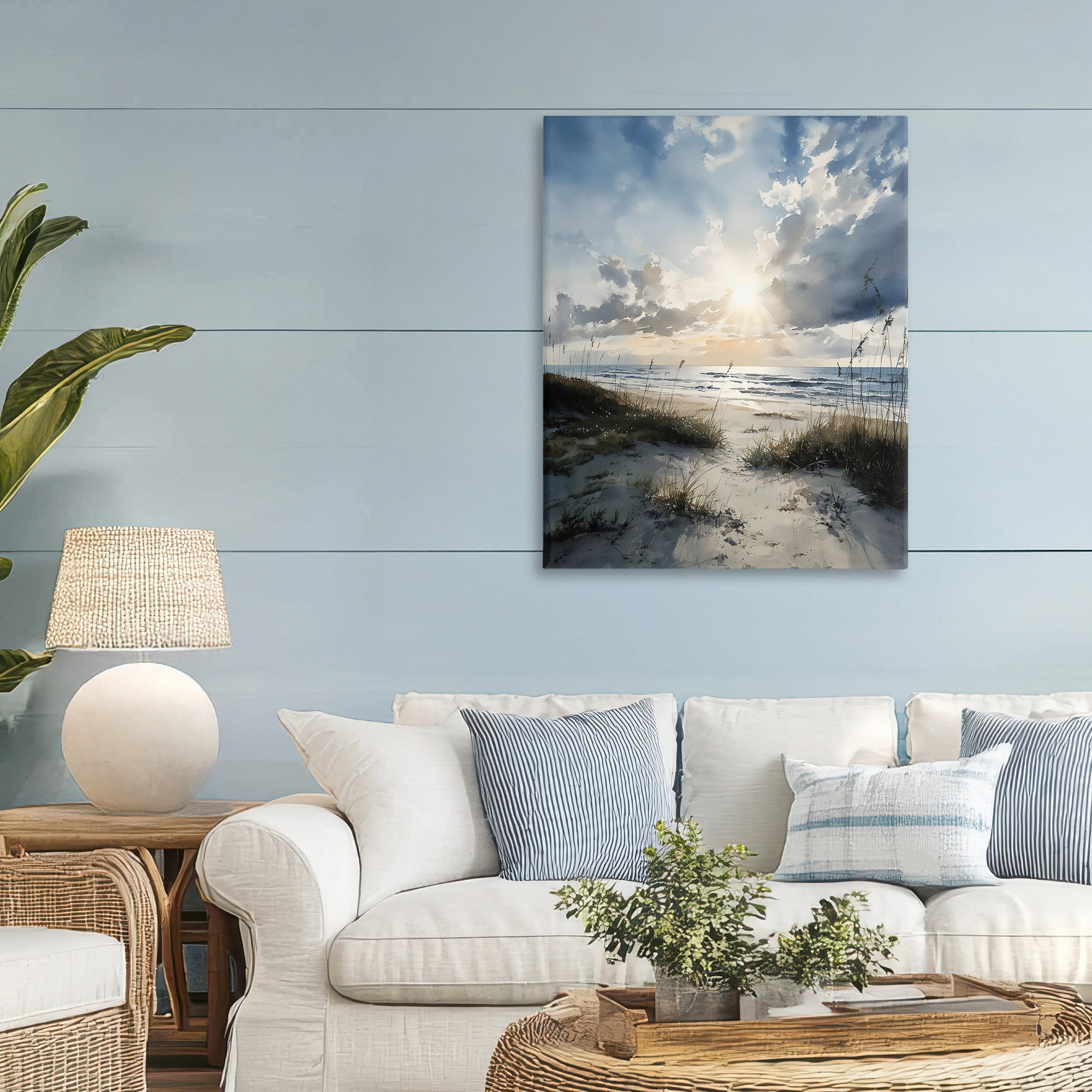 Stupell Industries Sunshine On The Beach Canvas Wall Art, design by Franklyn Gregory