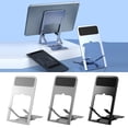 thumbnail image 4 of Ultra-Thin Foldable Phone Tablet Stand ABS Material Triangle Stable Universal Compatibility 4-11Inch Portable Home Office Travel Desktop Holder, 4 of 8