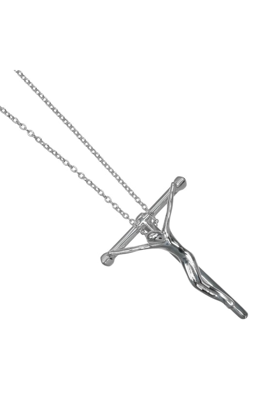 Pre-Owned Tiffany & Co. Crucificus Small Necklace, Rosary Cross, Vintage, Elsa Peretti,...