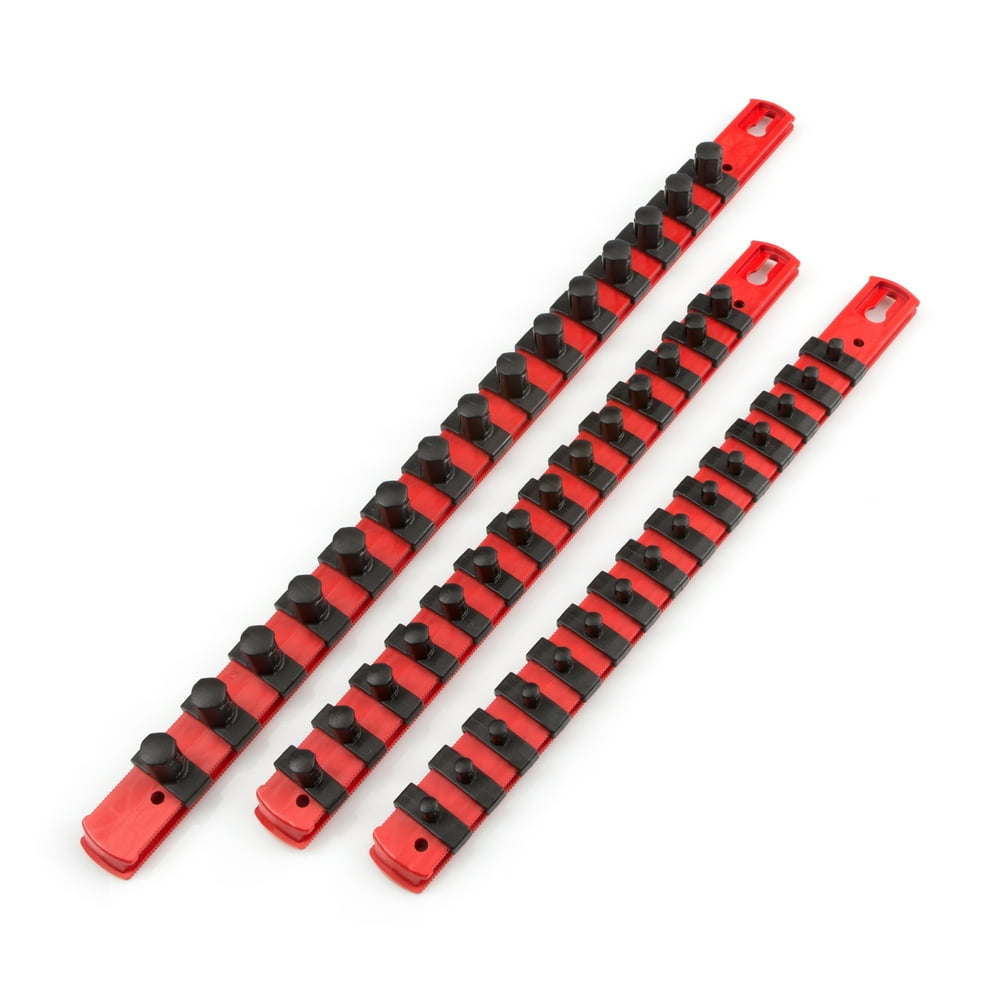 TEKTON 1/4, 3/8, 1/2 Inch Drive Socket Organizer Set, 3Piece