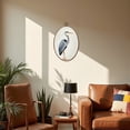thumbnail image 5 of Canvas Wall Art Heron Bird Wild Animal Modern Art Boho Relax Cozy Heron Graceful Oval Framed Canvas Prints Vintage Wall Hanging Decor for Home Office Nursery Family Gift 8.6"x11.4", 5 of 7